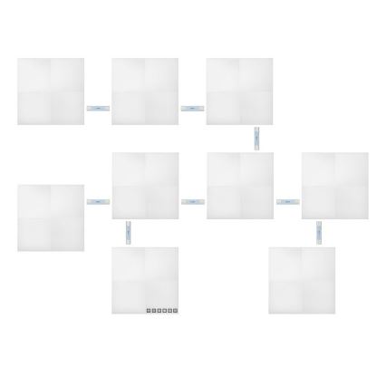 Nanoleaf - LOT 9x Panneau RGB à intensité variable CANVAS LED/1W/230V 1200-6500K Wi-Fi