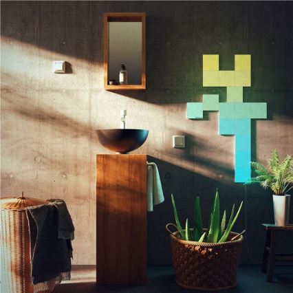 Nanoleaf - LOT 9x Panneau RGB à intensité variable CANVAS LED/1W/230V 1200-6500K Wi-Fi