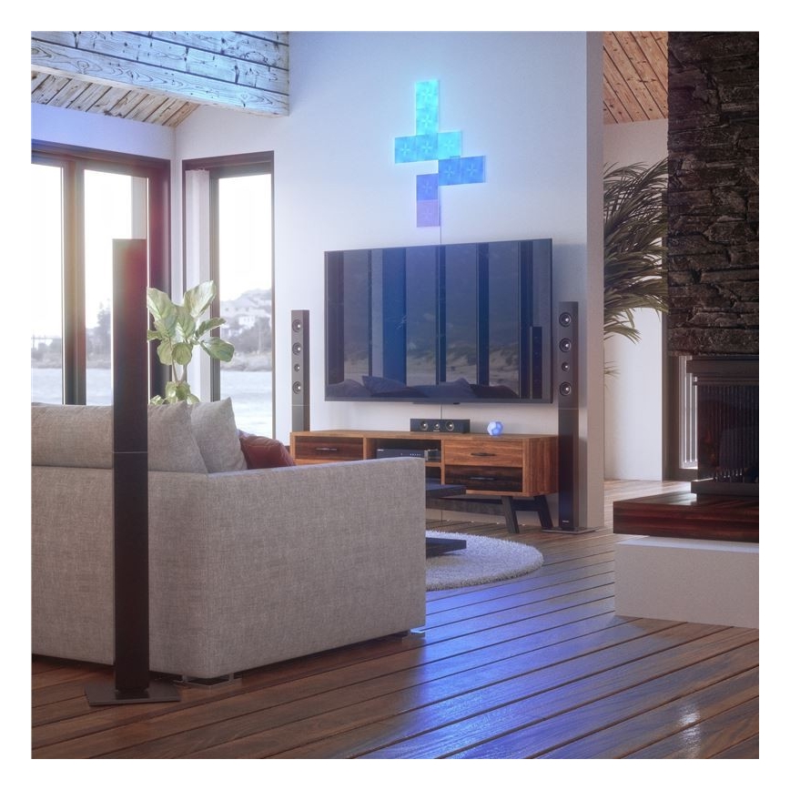 Nanoleaf - LOT 9x Panneau RGB à intensité variable CANVAS LED/1W/230V 1200-6500K Wi-Fi