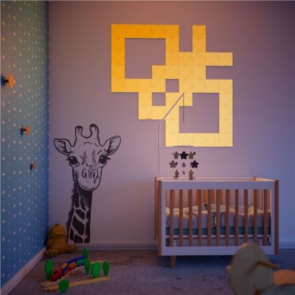 Nanoleaf - LOT 9x Panneau RGB à intensité variable CANVAS LED/1W/230V 1200-6500K Wi-Fi