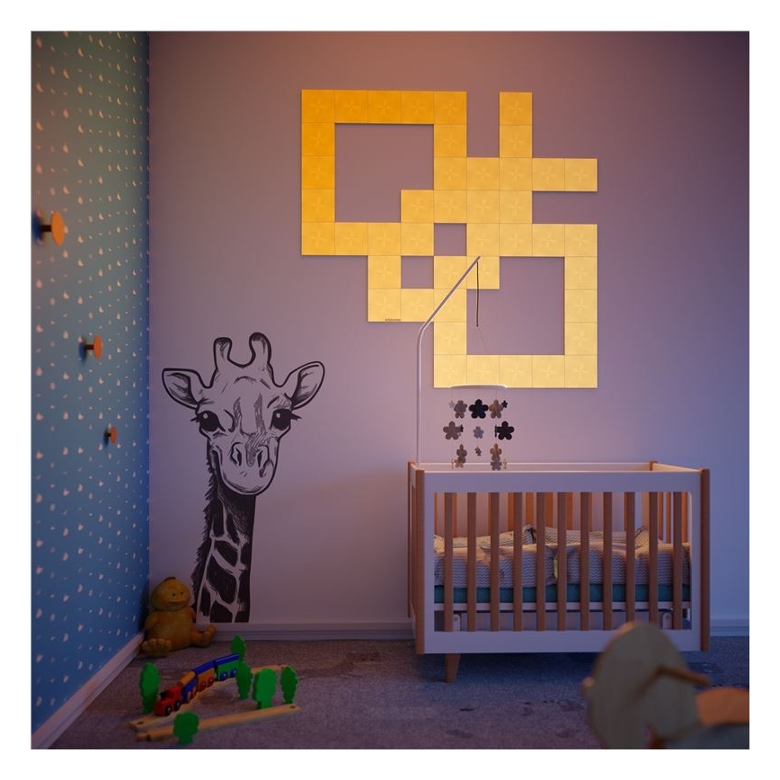 Nanoleaf - LOT 9x Panneau RGB à intensité variable CANVAS LED/1W/230V 1200-6500K Wi-Fi