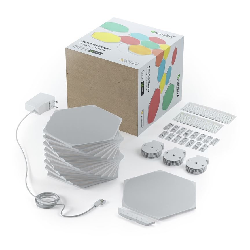 Nanoleaf - LOT 15x Panneau RGB à intensité variable LED/2W/230V 1200-6500K Wi-Fi