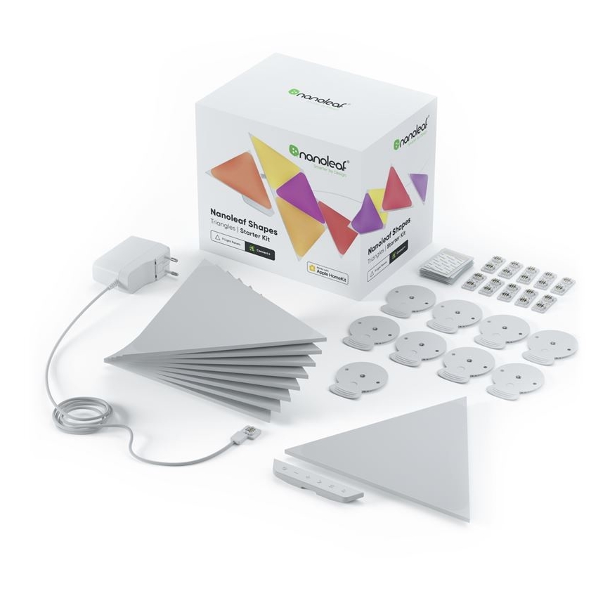 Nanoleaf - PACK 9x Panneau à intensité variable LED RGB TRIANGLES LED/1,5W/230V Wi-Fi