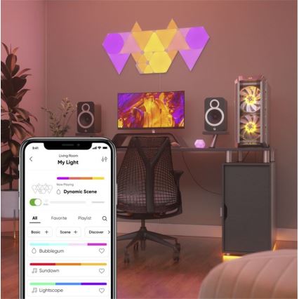 Nanoleaf - PACK 9x Panneau à intensité variable LED RGB TRIANGLES LED/1,5W/230V Wi-Fi