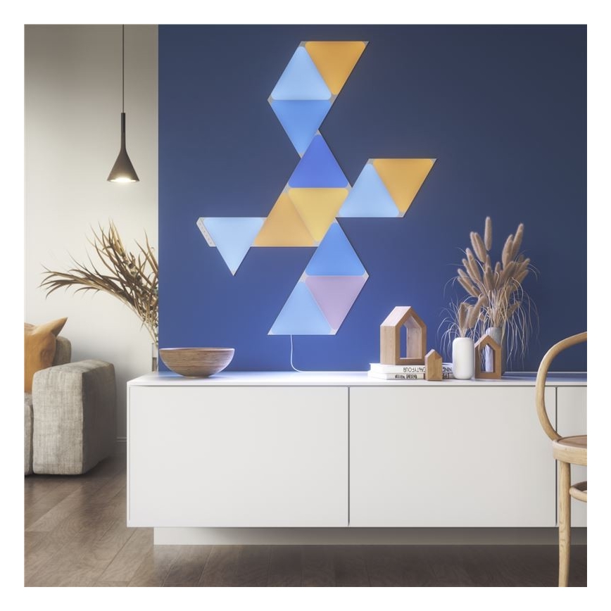 Nanoleaf - PACK 9x Panneau à intensité variable LED RGB TRIANGLES LED/1,5W/230V Wi-Fi