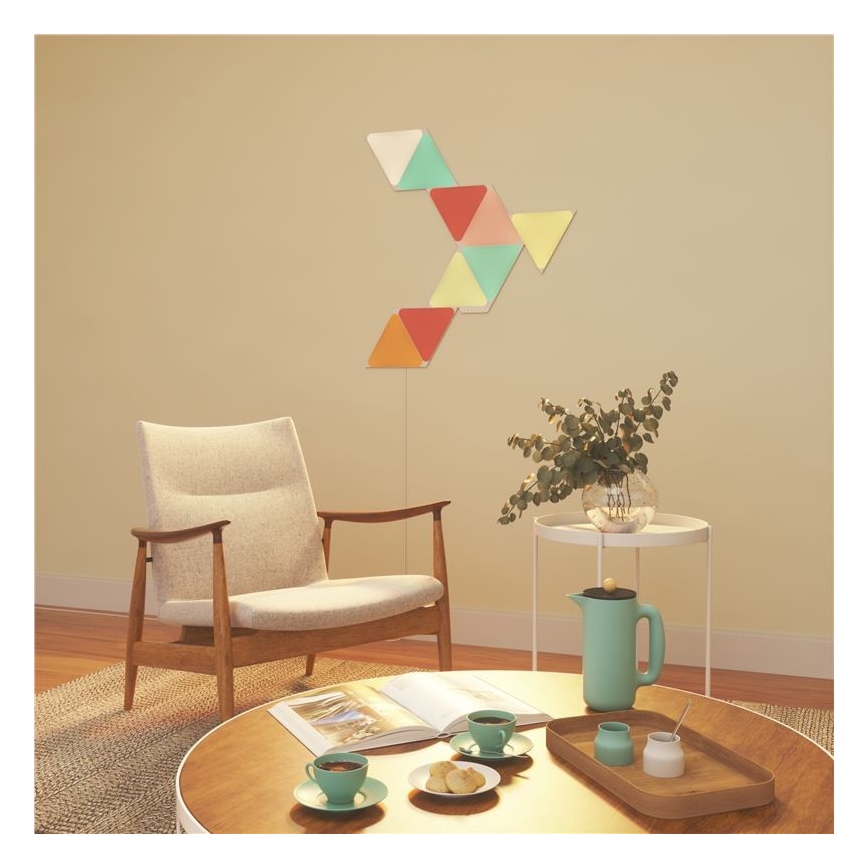 Nanoleaf - PACK 9x Panneau à intensité variable LED RGB TRIANGLES LED/1,5W/230V Wi-Fi