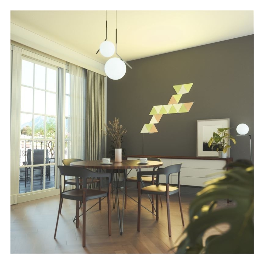 Nanoleaf - PACK 9x Panneau à intensité variable LED RGB TRIANGLES LED/1,5W/230V Wi-Fi