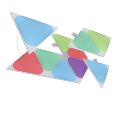 Nanoleaf - PACK 10x Panneau à intensité variable LED RGB TRIANGLES LED/0,5W/230V Wi-Fi