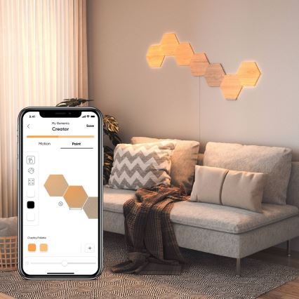 Nanoleaf - LOT 3x Panneau à intensité variable LED HEXAGONS LED/2W/230V Wi-Fi