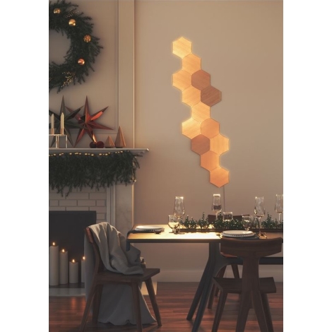 Panneau LED Hexagonal Gaming Murale Lampe - 3 Pcs Smart