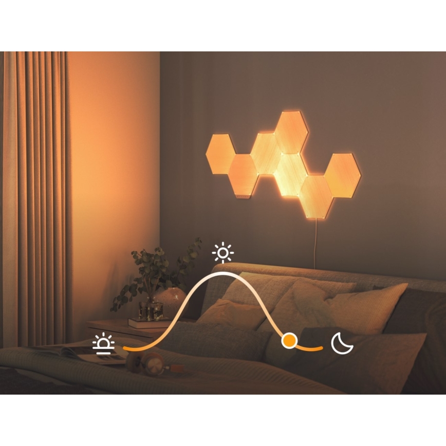 Nanoleaf - LOT 7x Panneau à intensité variable LED HEXAGONS LED/2W/230V Wi-Fi