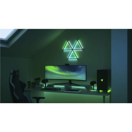 Nanoleaf NL59-K-0002LW-9PK-EU-LOT x9 Rail à intensité LED RGBW LINES 1200 K-6000 K Wi-Fi