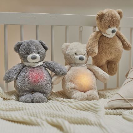 Nattou - Doudou avec mélodie et lumière SLEEPY BUNNY 4en1 beige