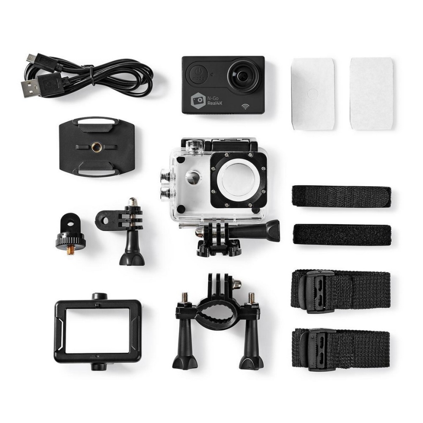 Caméra de sport avec boîtier étanche 4K Ultra HD/WiFi/2 FTF 16MP