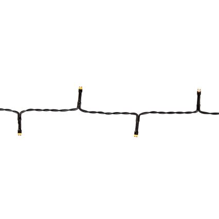Guirlande LED de Noël d'extérieur 96xLED/7 fonctions/3xAA 7,7 m IP44 blanc chaud
