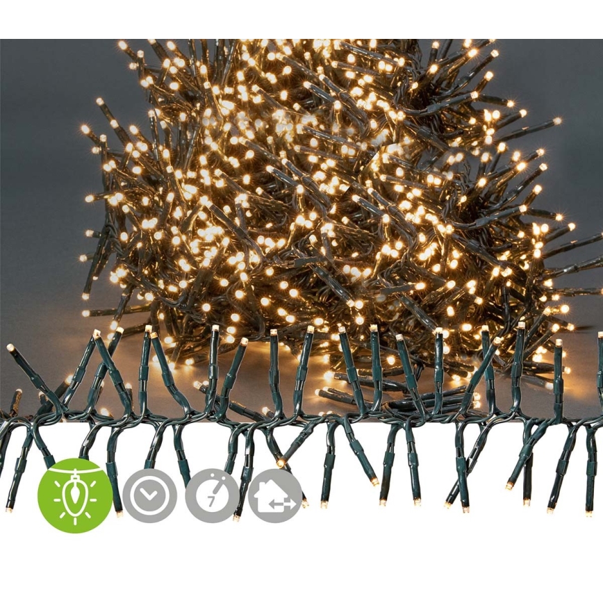 Guirlande lumineuse de Noël LED d'extérieur 1512xLED/7 fonctions 14m IP44 blanc chaud