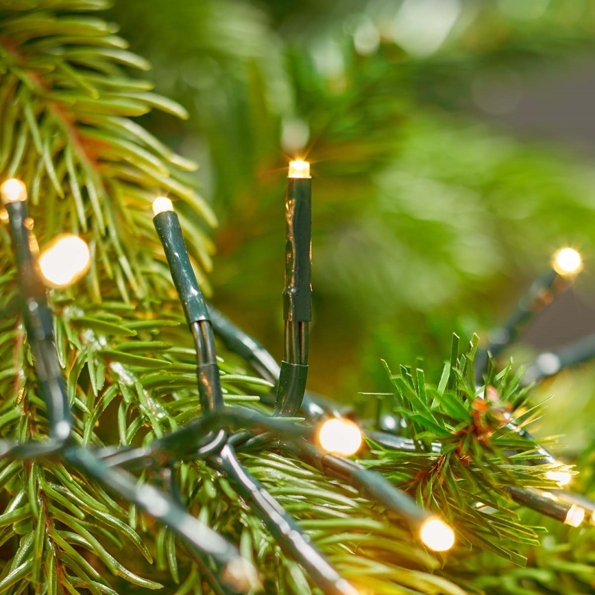 Guirlande de Noël LED extérieure 768 LED / 7 fonctions 8,6 m IP44 blanc chaud