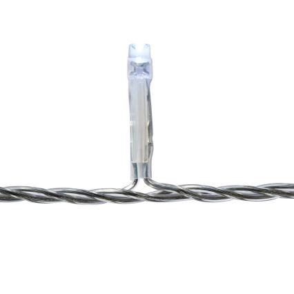 Rideau de Noël extérieur 180xLED/7 fonctions 10,9m IP44 blanc froid