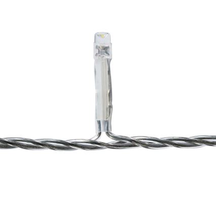 Rideau lumineux LED d'extérieur 180 LED, 7 fonctions, 10,9 m, IP44, blanc froid