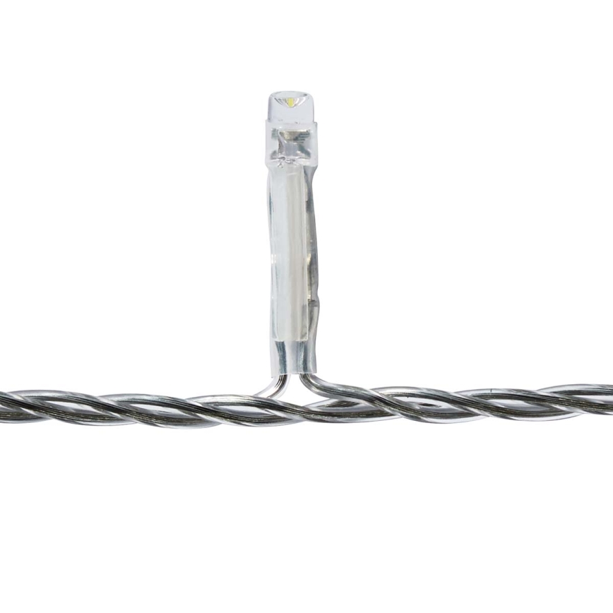 Rideau lumineux LED d'extérieur 180 LED, 7 fonctions, 10,9 m, IP44, blanc froid