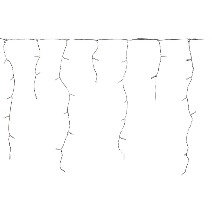 Rideau lumineux d'extérieur 360 LED, 7 fonctions, 14 m, IP44, blanc froid