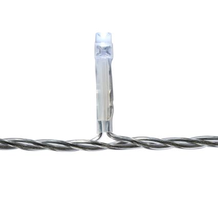 Rideau lumineux d'extérieur 360 LED, 7 fonctions, 14 m, IP44, blanc froid