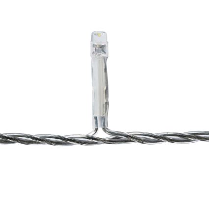 Rideau lumineux d'extérieur 360 LED, 7 fonctions, 14 m, IP44, blanc froid