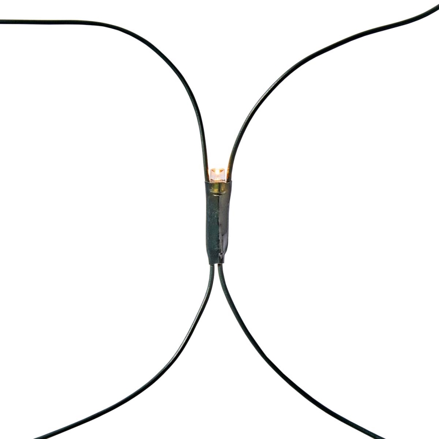 Rideau lumineux LED pour l'extérieur 160 LED / 7 fonctions, 5 m, IP44, blanc chaud