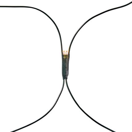 Rideau lumineux LED pour extérieur 320 LED, 7 fonctions, 6 m, IP44, blanc chaud