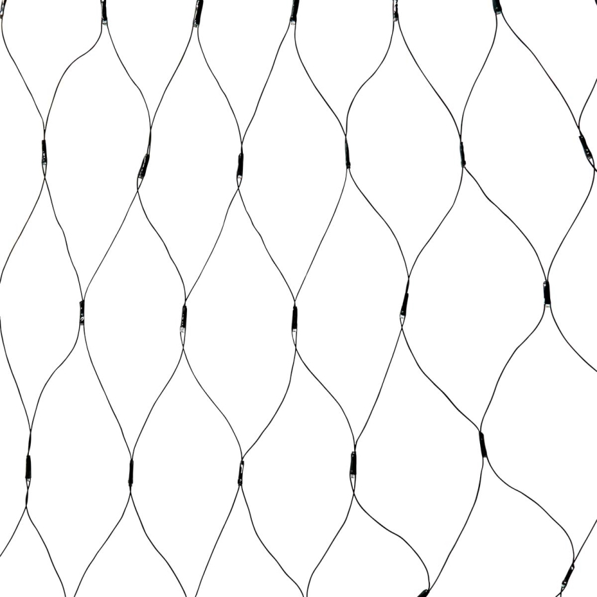 Rideau lumineux LED pour extérieur 320 LED, 7 fonctions, 6 m, IP44, blanc chaud