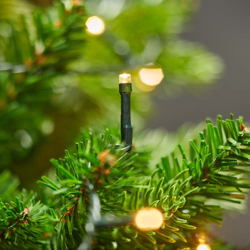 Guirlande de Noël LED extérieure 180 LED / 7 fonctions 16,5 m IP44 blanc chaud