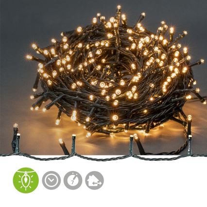 Guirlande de Noël d'extérieur 720xLED/7 fonctions 57m IP44 blanc chaud