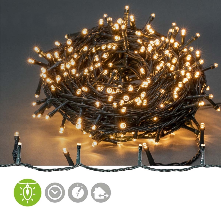 Guirlande de Noël d'extérieur 720xLED/7 fonctions 57m IP44 blanc chaud