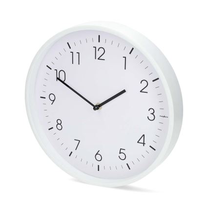 Horloge murale Ø 30,8 cm, 1x pile AA, blanche