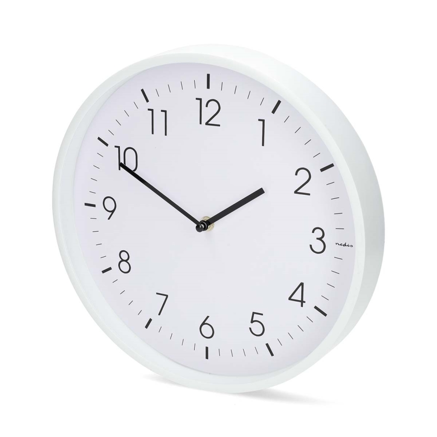 Horloge murale Ø 30,8 cm, 1x pile AA, blanche
