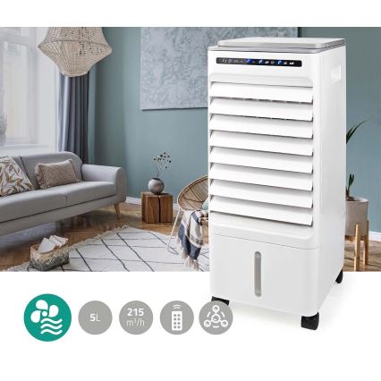 Rafraîchisseur d'air 65W/230V blanc + télécommande