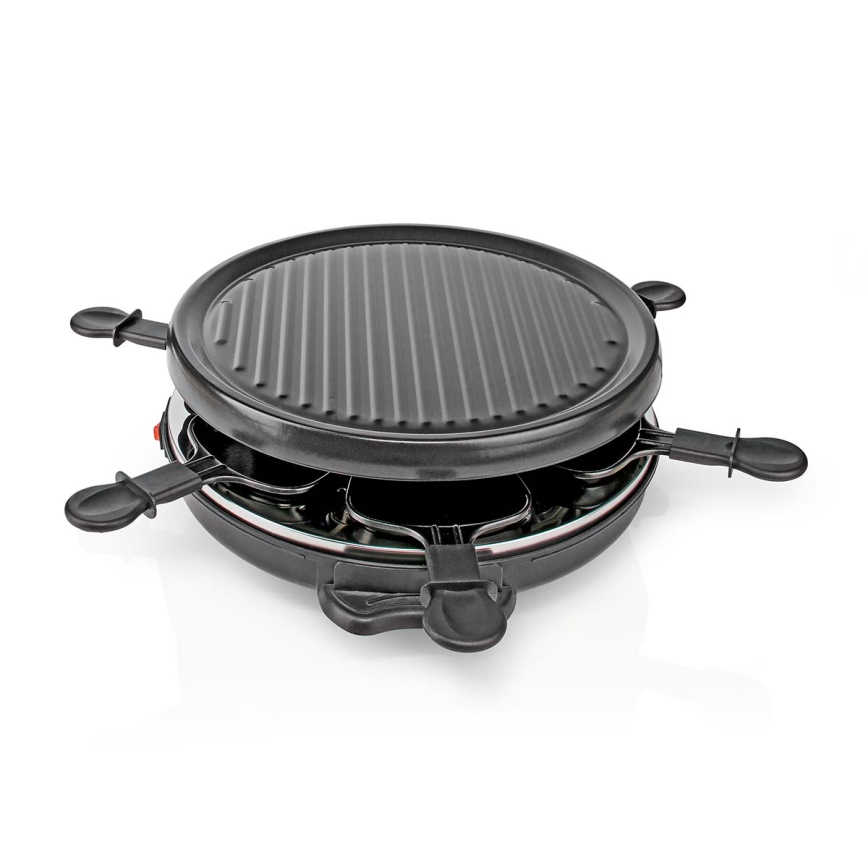 Nedis FCRA220FBK6 - Appareil à raclette avec accessoires 1000W/230V