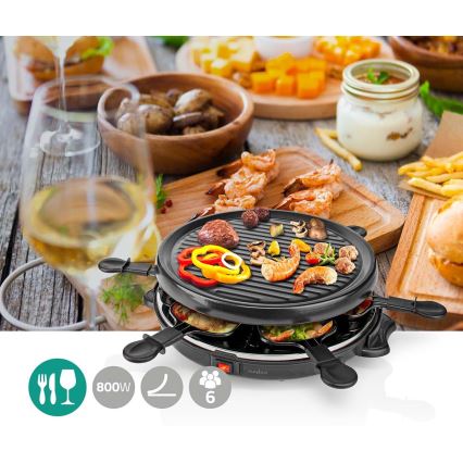 Appareil à raclette avec accessoires 800W/230V