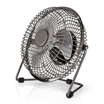 Ventilateur de table 3W/USB 15 cm anthracite