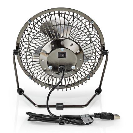 Ventilateur de table 3W/USB 15 cm anthracite