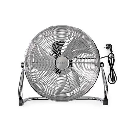 Ventilateur sur pied 80W/230V chrome brillant