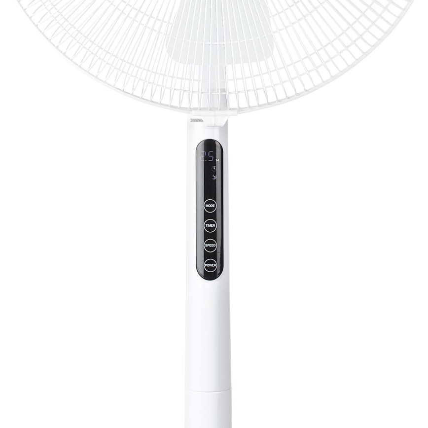 Ventilateur sur pied avec thermomètre et écran LED 45W/230V+ Télécommande