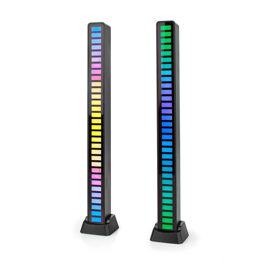 LOT x2 Lampe de table rechargeable LED RGB/250 mAh