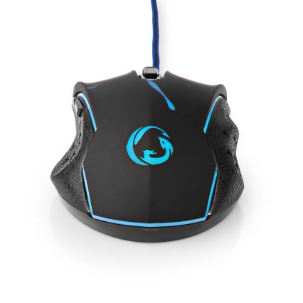 Souris gaming LED 1200/1800/2400/3600 DPI 6 boutons noir