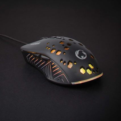 Souris gaming LED 800/1200/2400/3200/4800/7200 DPI 7 boutons noir