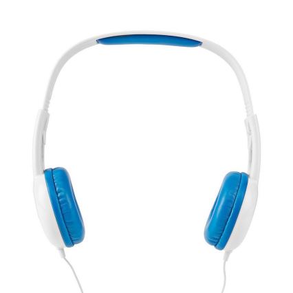 Casque filaire bleu / blanc