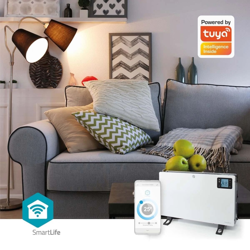 Chauffage électrique/convecteur 750/1250/2000W/230V Wi-Fi Tuya + télécommande