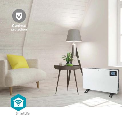 Chauffage électrique/convecteur 750/1250/2000W/230V Wi-Fi Tuya + télécommande