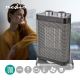 Ventilateur avec élément chauffant en céramique 1000/1500W/230V argenté