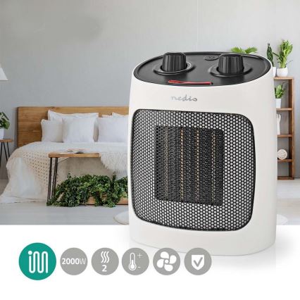 Ventilateur avec élément chauffant en céramique 1000/2000W/230V